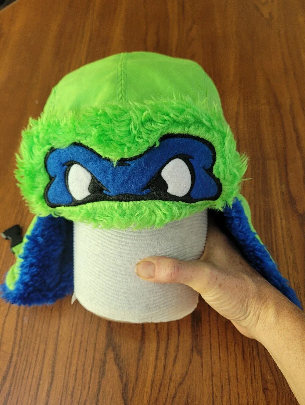 Nickelodeon Teenage Mutant Ninja Turtles Leonardo Trapper Hat – Kids Faux Fur